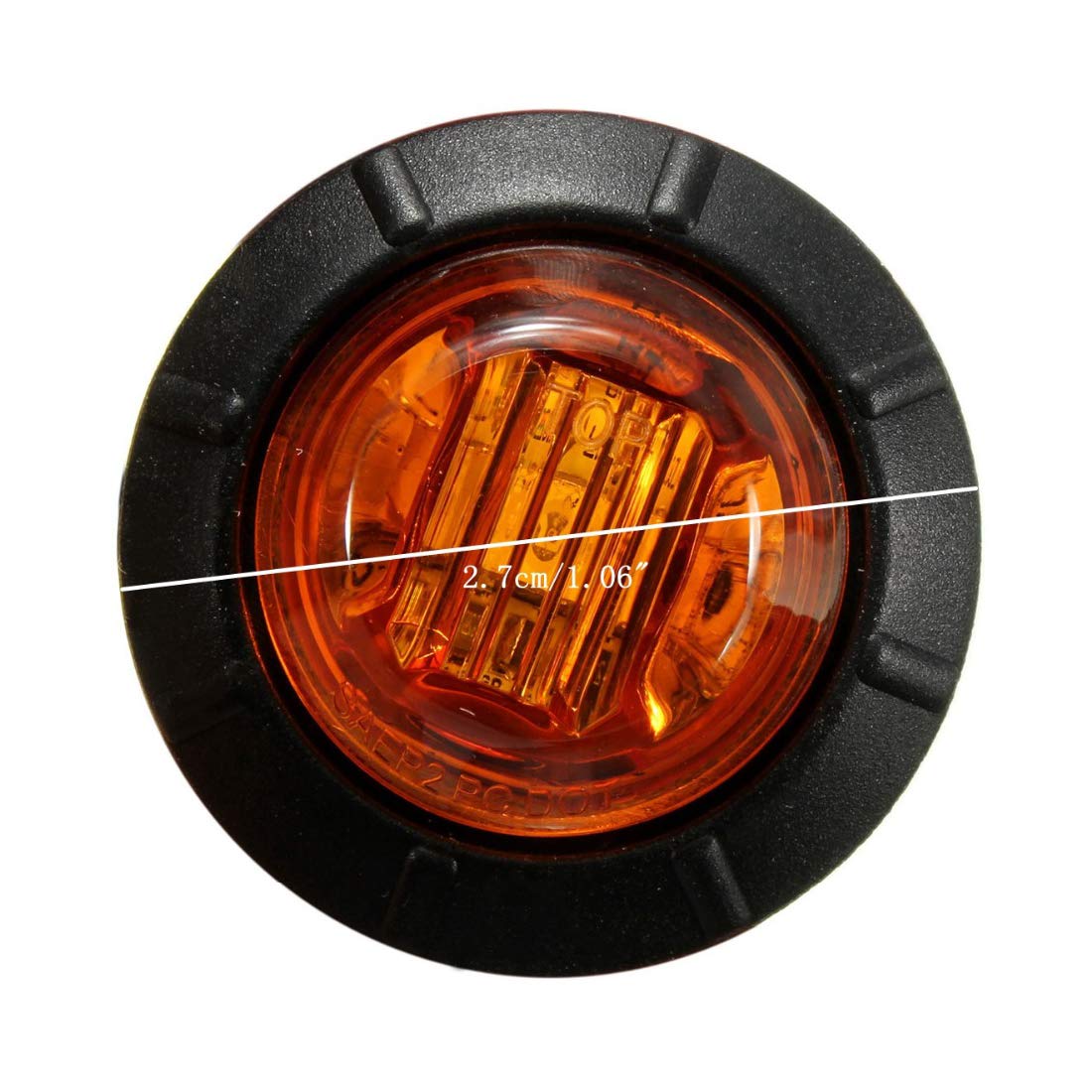 12LED ambra autocarro furgone indicatori di segnalazione laterali rimorchio indi