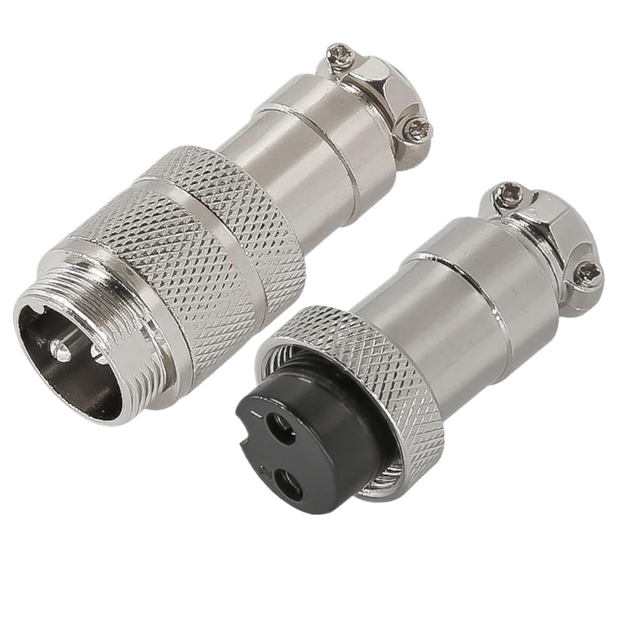 GX20 M20 in-line Cable Terminal Wire Waterproof Connector 2 3 4 5 7 8 9 10 12 14 15Pin Solar Solder Automotive Adapter(2 Pin)