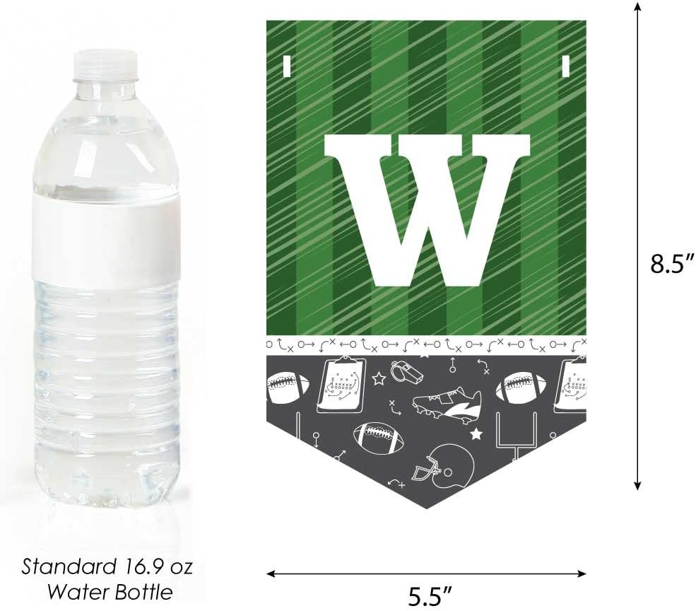Big Dot of Happiness End Zone - Football - Baby Shower Bunting Banner - Sports Party Decorations - Welcome Baby image 3