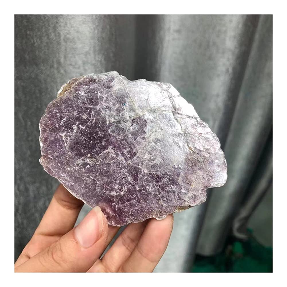 Stein Naturkristall Edelstein Lila Lepidolit Rohsteine ​​für Reiki ERTEYIN (Color : Purple Lepidolite, Size : 300g)