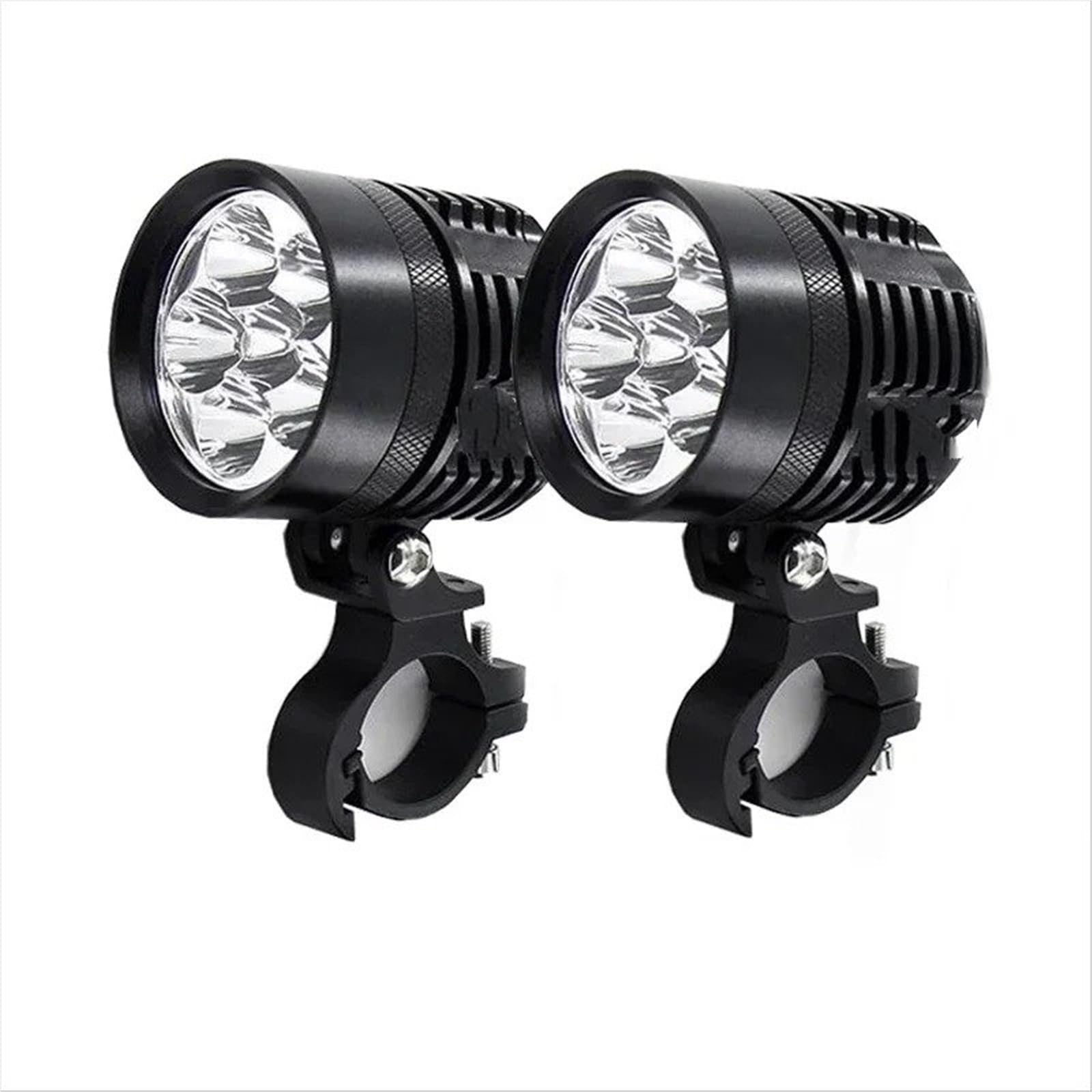 Moto Fari Stradali Spot Light Beam Per Motocicletta 60W 4000LM 2 Pezzi Faretto LED Universale L6X L4X IP68 Impermeabile Lampadine Per Fari Antinebbia