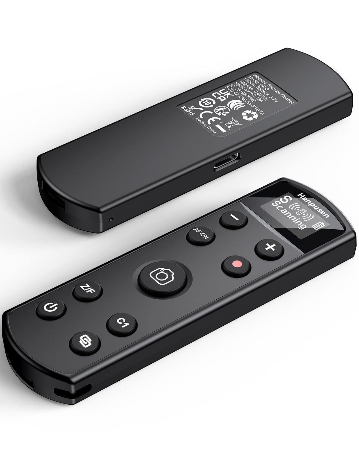 for Sony Rechargeable Wireless Remote Control - Camera Remote Shutter Release with Zoom Focus Compatible with Sony ZV-1/ZV-E10/ZV-1F/ZV-E1/A6100/A6400/A6600/A6700/A7R V/A7 IV/A7 III/A9 II, Black
