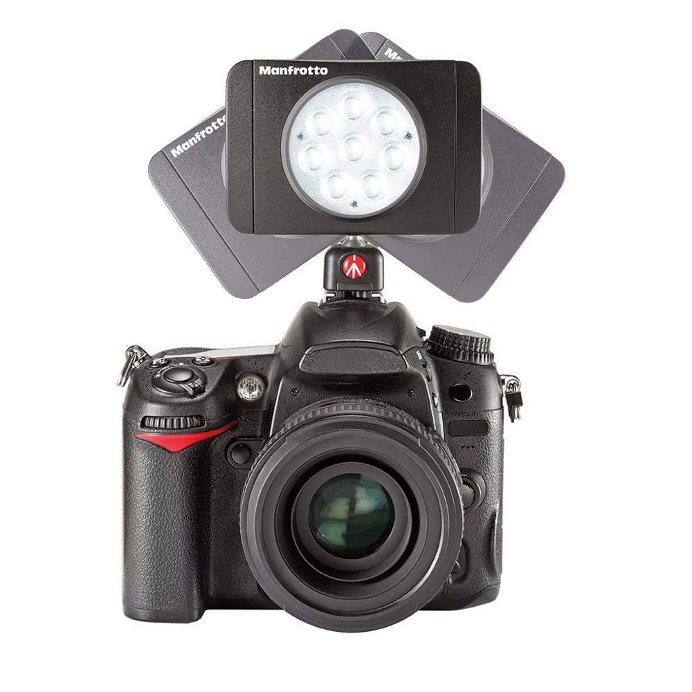 Manfrotto MLUMIEMU-BK Luce LED, 8 Lumimuse, Nero