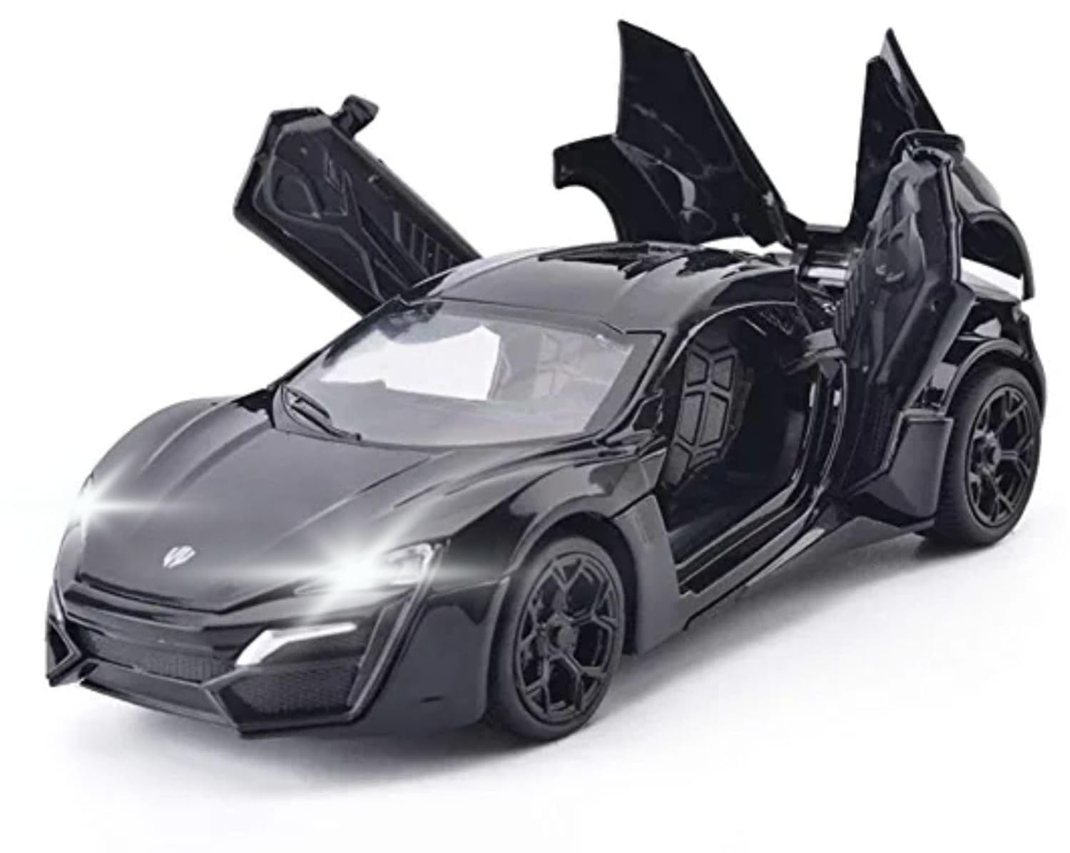 Sky Tech® Bugatti Bolide Sports SUV Car 1:32 Scale Model Car Exclusive Alloy Metal Pull Back Die-cast Diecast Metal Pullback Toy Openable Doors & Light Music Best Gifts Kids【Colors as Per Stock 】 — Amazon image 14