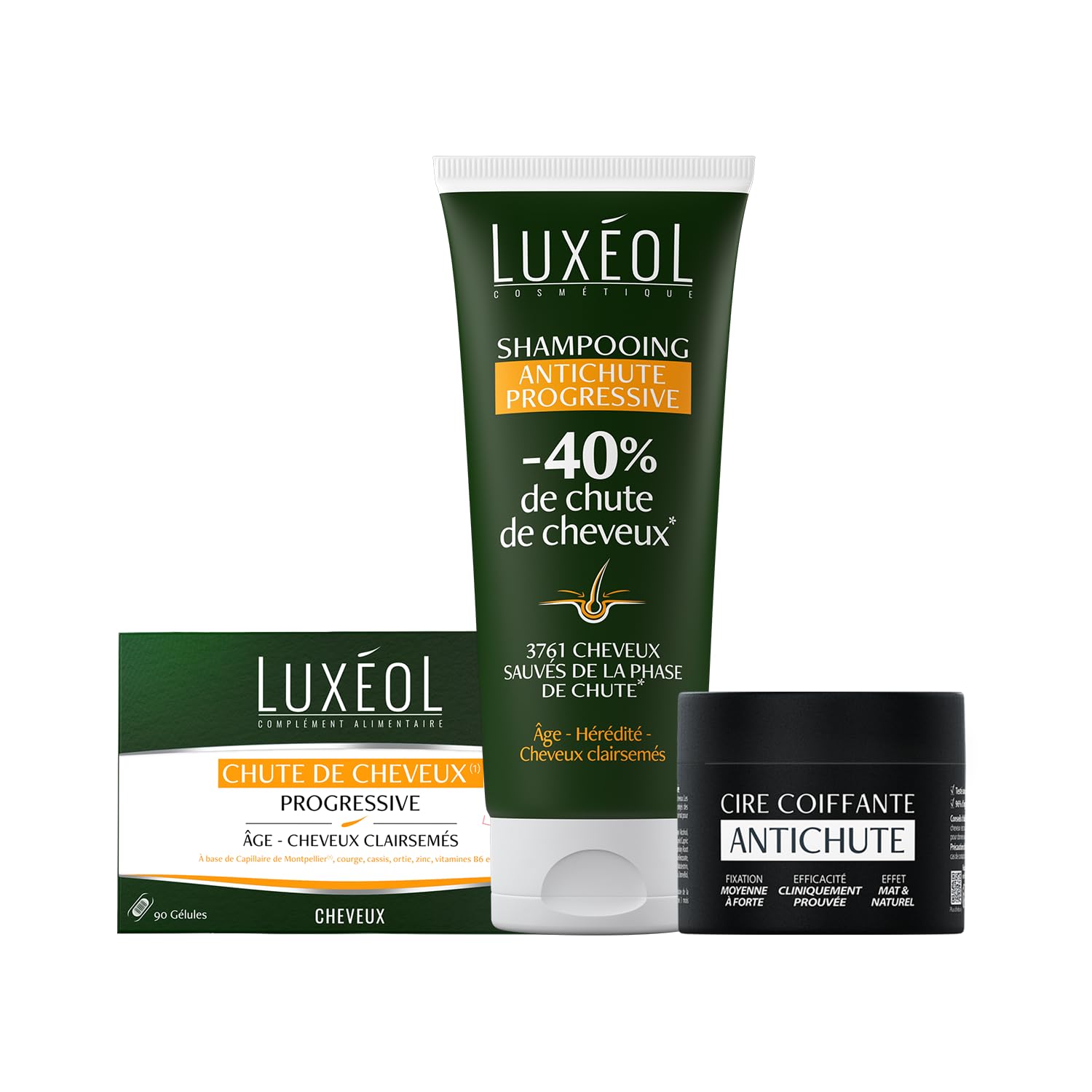 LUXÉOL - Routine Chute de Cheveux Homme - Chute de Cheveux