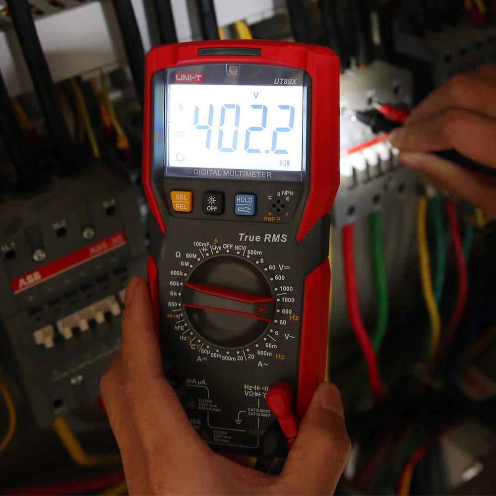 UNI-T UT89X TRMS multimeter NCV tester AC DC Voltmeter Ammeter Capacitance Frequency Resistance Temperature