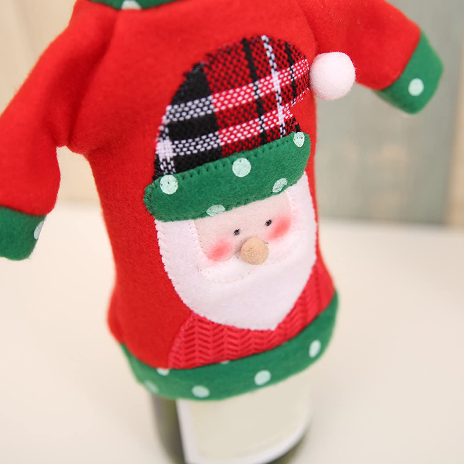 Set di tappi per bottiglia natalizio da 4 - Tappi per vino in metallo riutilizzabili, decorativi per Natale, tappi per vino e bevande per decorazioni regalo di Natale (Multicolore A
