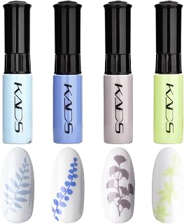 Alexnailart 4 Colors 10ml Nail Polish Set Quick-drying printing nail polish Pull line Nail Pigment Nail Art Nail Design Stamping Manicure Pedicure Tool