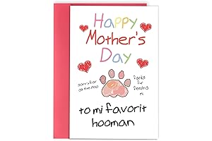 Mother's Day Greeting Card from Dog Cat