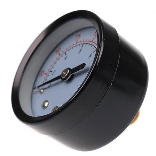 Miniatura 4 de FridayParts Compresor de aire 0-200 PSI Medidor hidráulico de presión de 2 pulgadas Montaje trasero frontal 14 pulgadas NPT