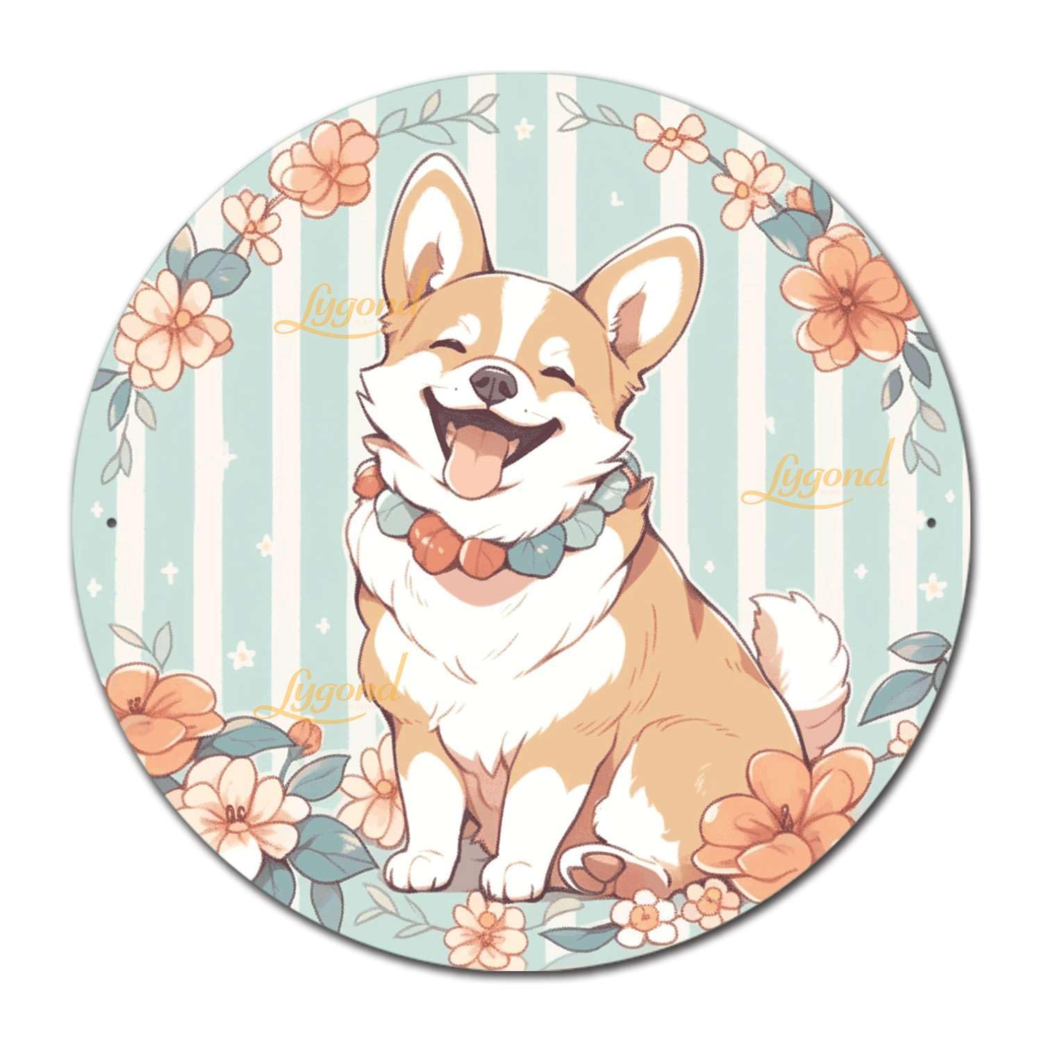 アート スミス作　ウェルシュコーギー　プリント　アメリカン アート スミス作ウェルシュコーギープリントアメリカン