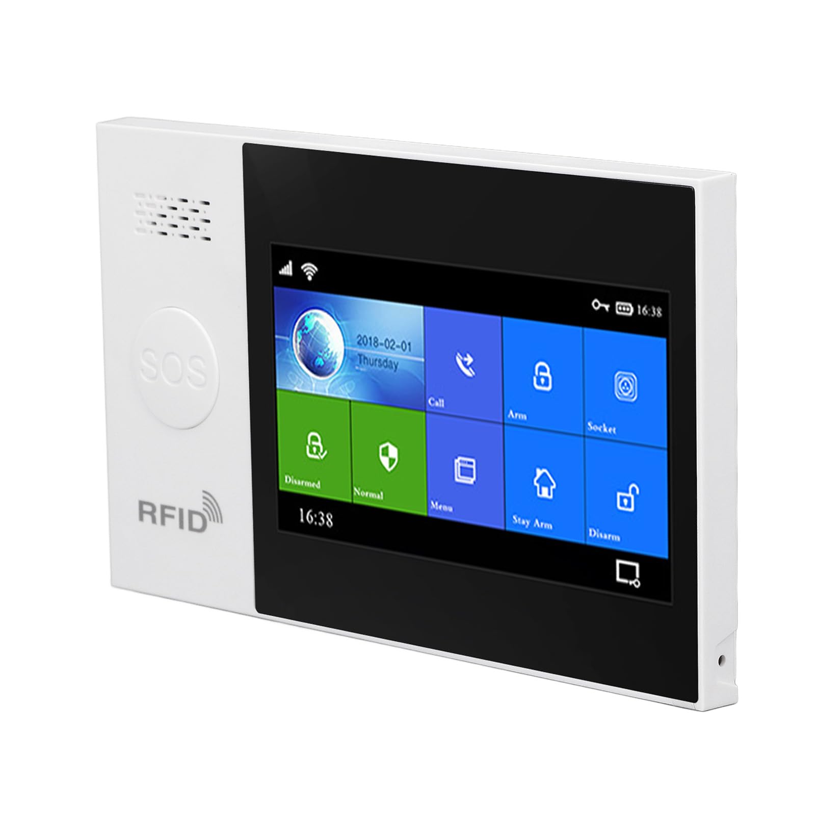 Domary di Allarme Domestico WiFi con Sirena da 115 Db, Comando Vocale,
