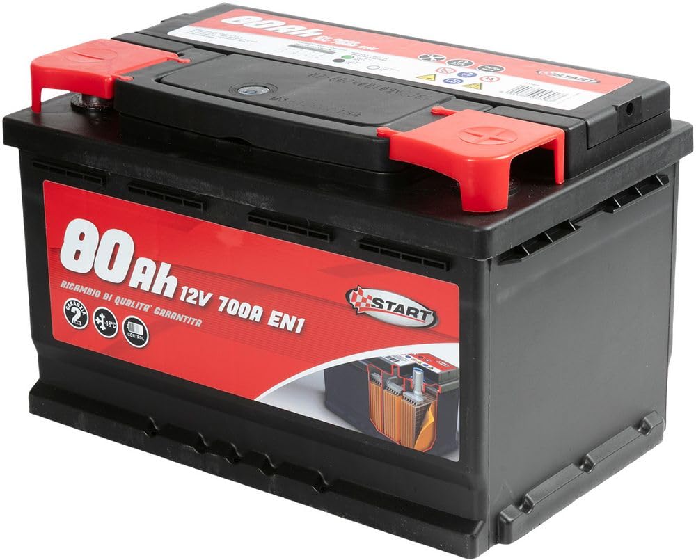 Start Batteria Auto 80AH 12V640A polo positivo destro cassetta L3