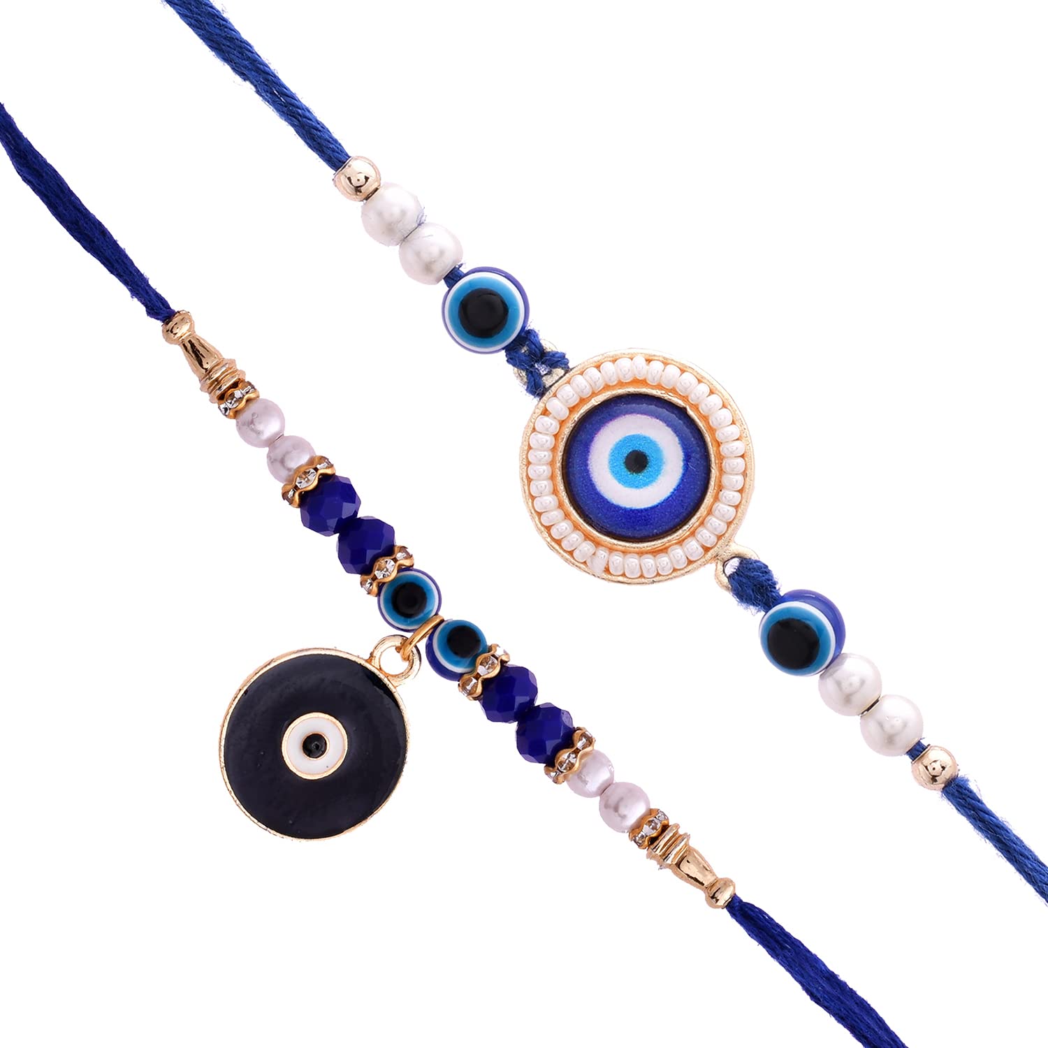 VOYLLA Set of 2 Evil Eye Motif Rakhis (B0B3JLFRLM) Amazon Price History, Amazon Price Tracker