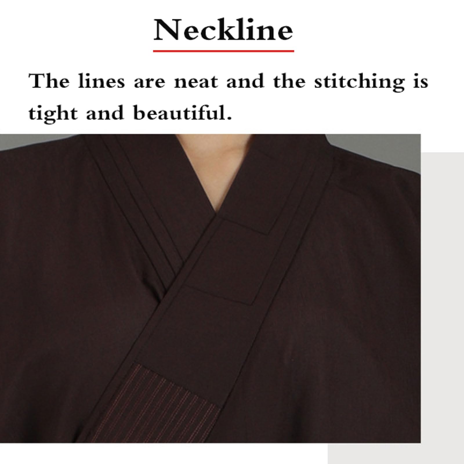 túnica de Monje Budista,Túnica de Monje de meditación,Vestido De Meditación De Túnica Budista De Monje,Shaolin Monje Kung Fu Batas Budista,Lino,para Sentarse en Silencio,Cantar,meditar