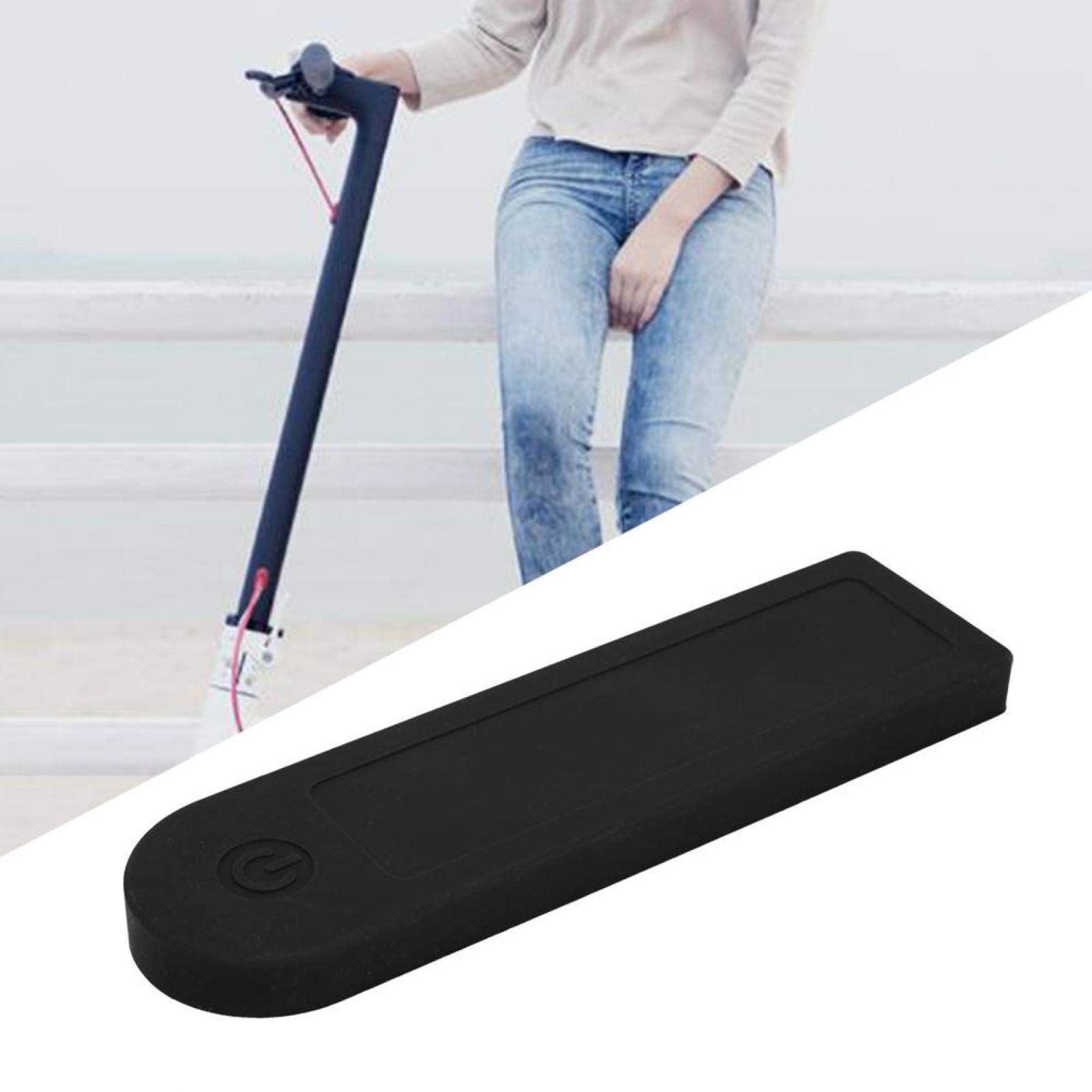 SALUTUYA Yarı Şeffaf Kapak Scooter Panel Kapağı Çizilmeye Dayanıklı Silika Jel Kenarlar Yumuşaktır, Xiaomi Elektrikli Scooter M365 Ekran Paneli için (siyah)