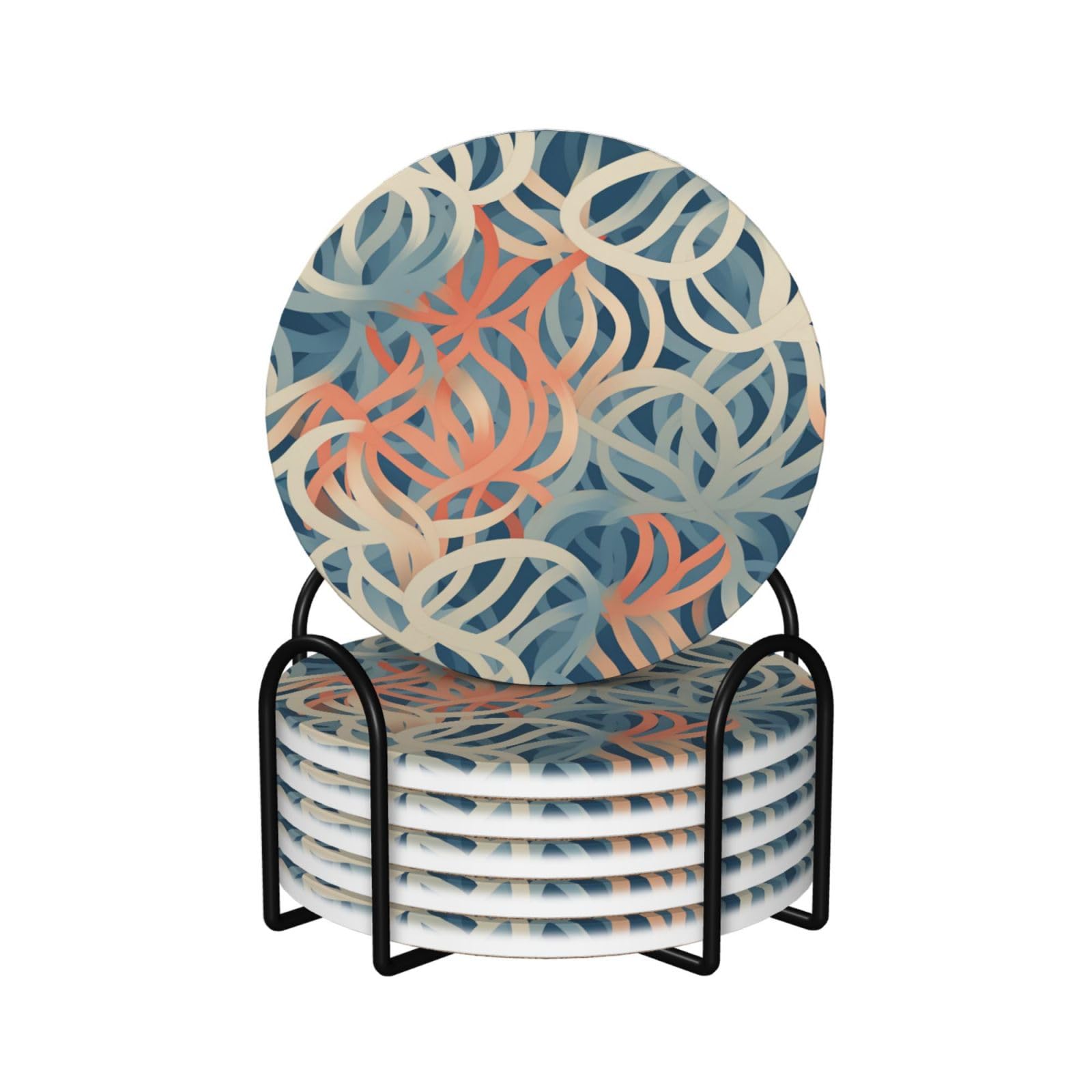 Dessous de verre en céramique anti-rayure pour protéger table en bois des taches