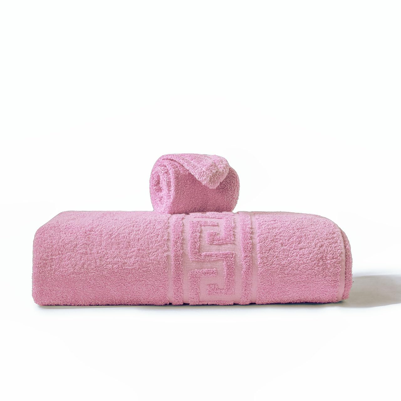 Juego de Toallas de baño de algodón 100% con secador Turbante – Suaves y Altamente absorbentes – Fabricado en Italia – Juego de 2 Piezas – Beige Grandes Toallas de Ducha para Cara