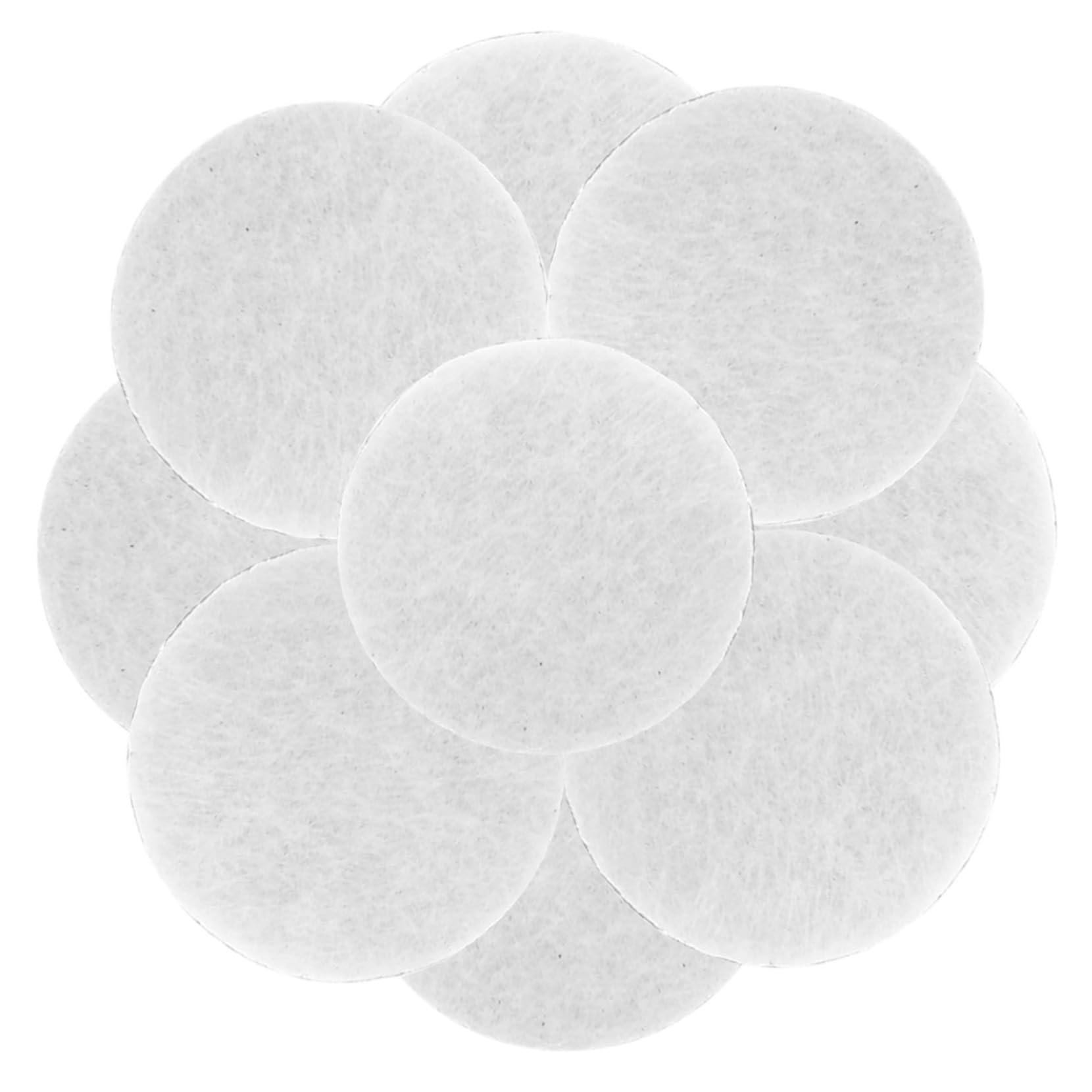 ULDIGI DIY Felt Sticker Circles Adhesive Felt Circles for Craft Decorative Clothing Stickers Circle Patches White 15mm 500pcs