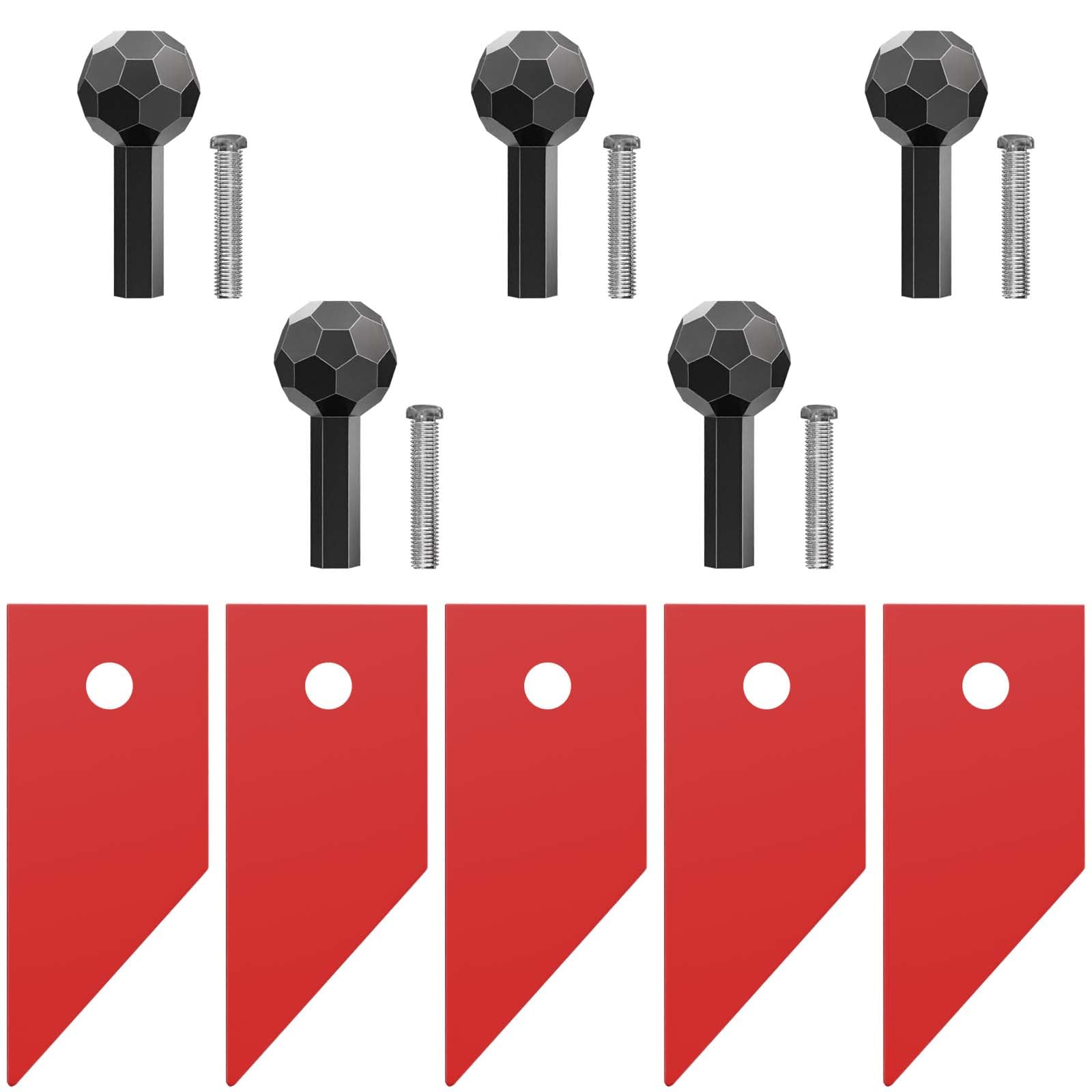 Accessories of 24 Inch Prize Wheel, Replacement Kit with 5 Sets of Pegs and 5 Red Poninters for Game Trade Show Carnival Party Pub