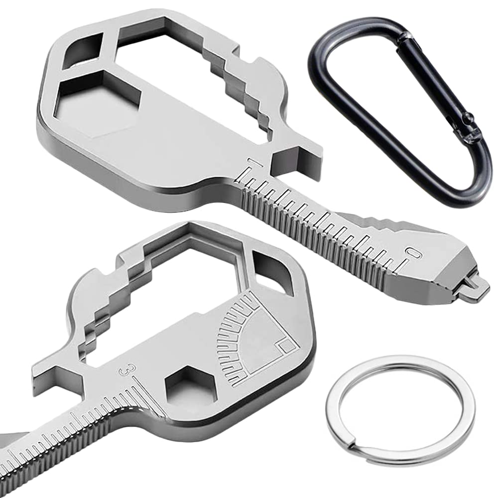 Buy 24 In 1 MultiTool Key, Stainless Steel Key Shaped Pocket Tool For