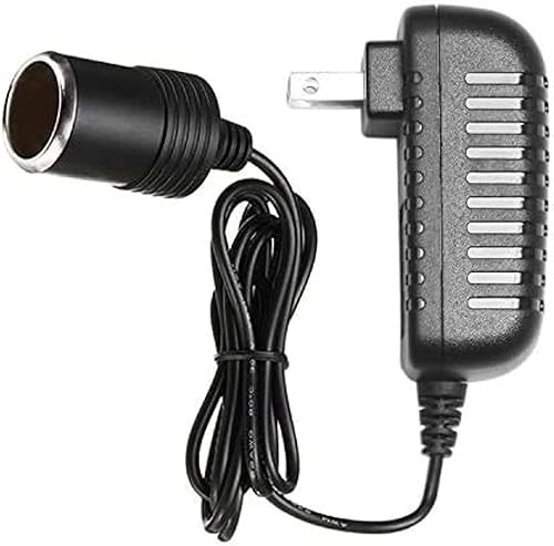 Convertidor de CA a CC 2A 24W Enchufe de encendedor de cigarrillos de coche 110-240V a 12V AC/DC adaptador de corriente negro
