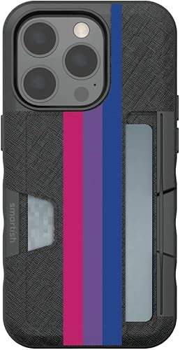 Miniatura 1 de Smartish - Bi The Way - Funda tipo cartera para iPhone 14 Pro - Wallet Slayer Vol 2 [delgado + soporte protector] Tarjetero - Compatible con iPhone