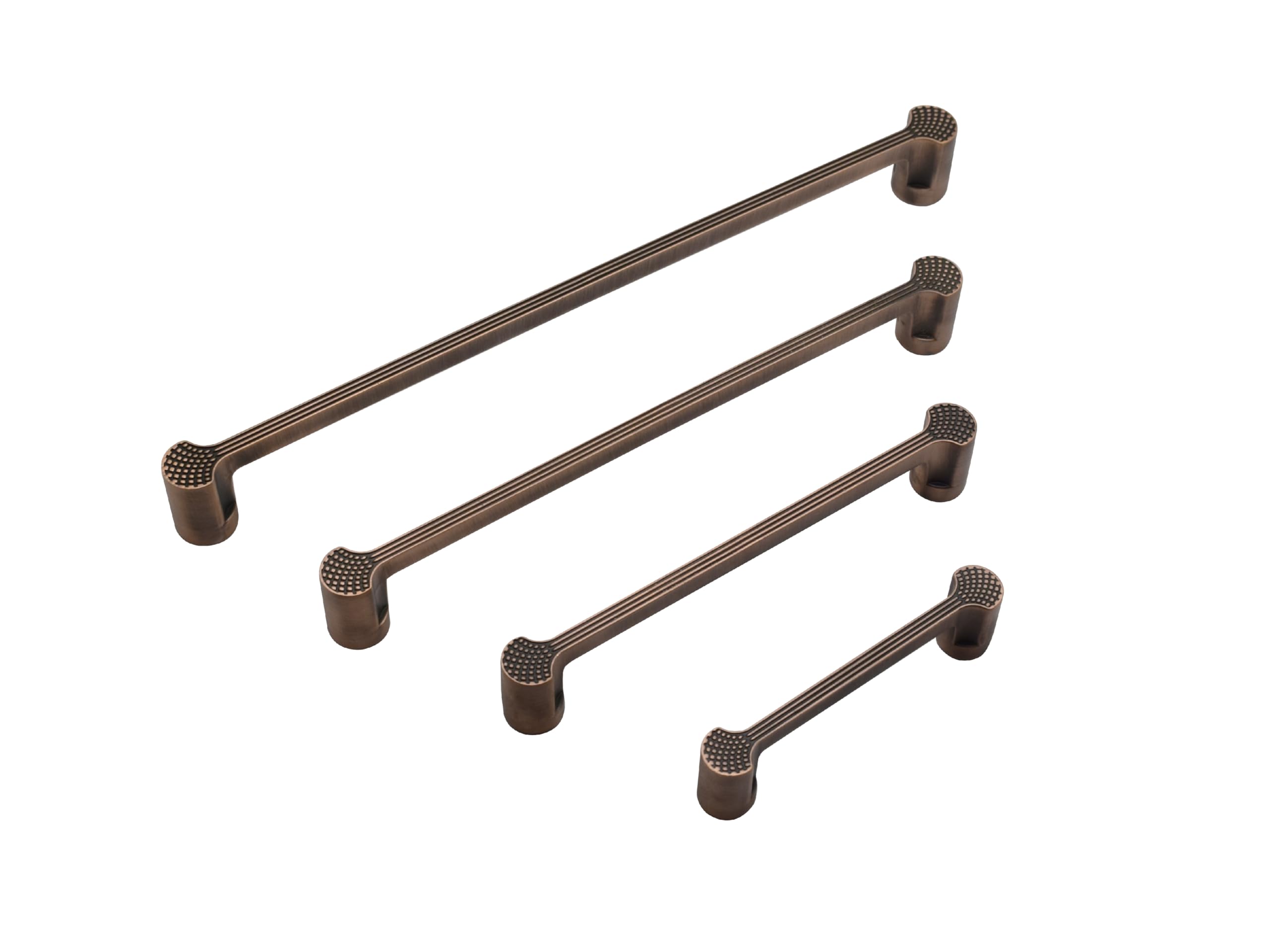 RAB Handle Zinc, for Door, Window, Drawer/Cabinet/Wardrobe, Kitchen and Office, Furniture Handle (Code:- Hand DND, Finish:- Copper Antique, Size:- 160mm, Pack of 1 PCS) 1