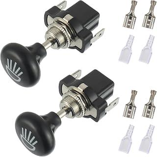 12V Car Push Pull Headlight Switch Button Light Button Light Switch for Golf Cart Club Car EZGO Yamaha(Pack of 2pcs)