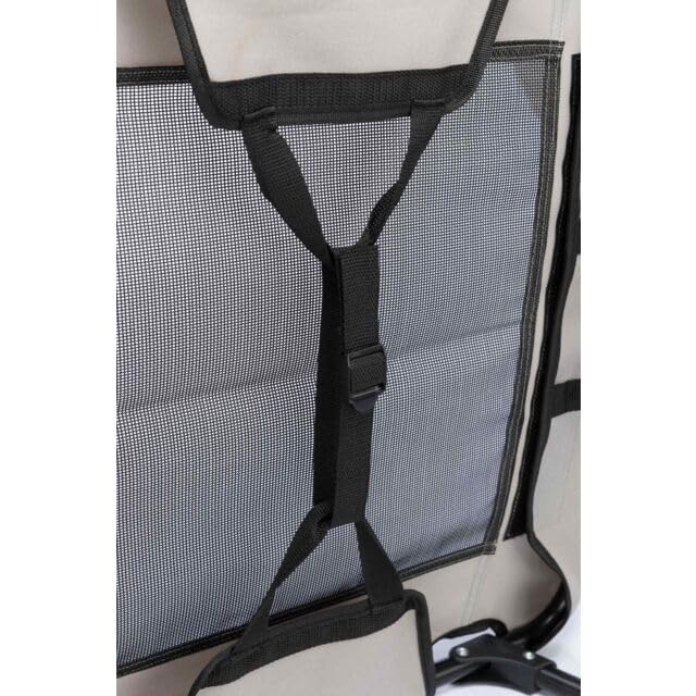 TRIXIE Leżak dla psa Strong Edition w kolorze beżowym/czarnym – stabilny i wygodny leżak dla psów do 35 kg – składany i łatwy w pielęgnacji – 120 × 19 × 70 cm – 28213