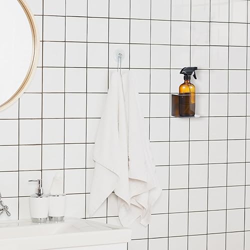 Miniatura 6 de Gerrii Soporte para botellas de aerosol de acero inoxidable cepillado, 2 piezas, estante de almacenamiento para el hogar, garaje, soporte para latas