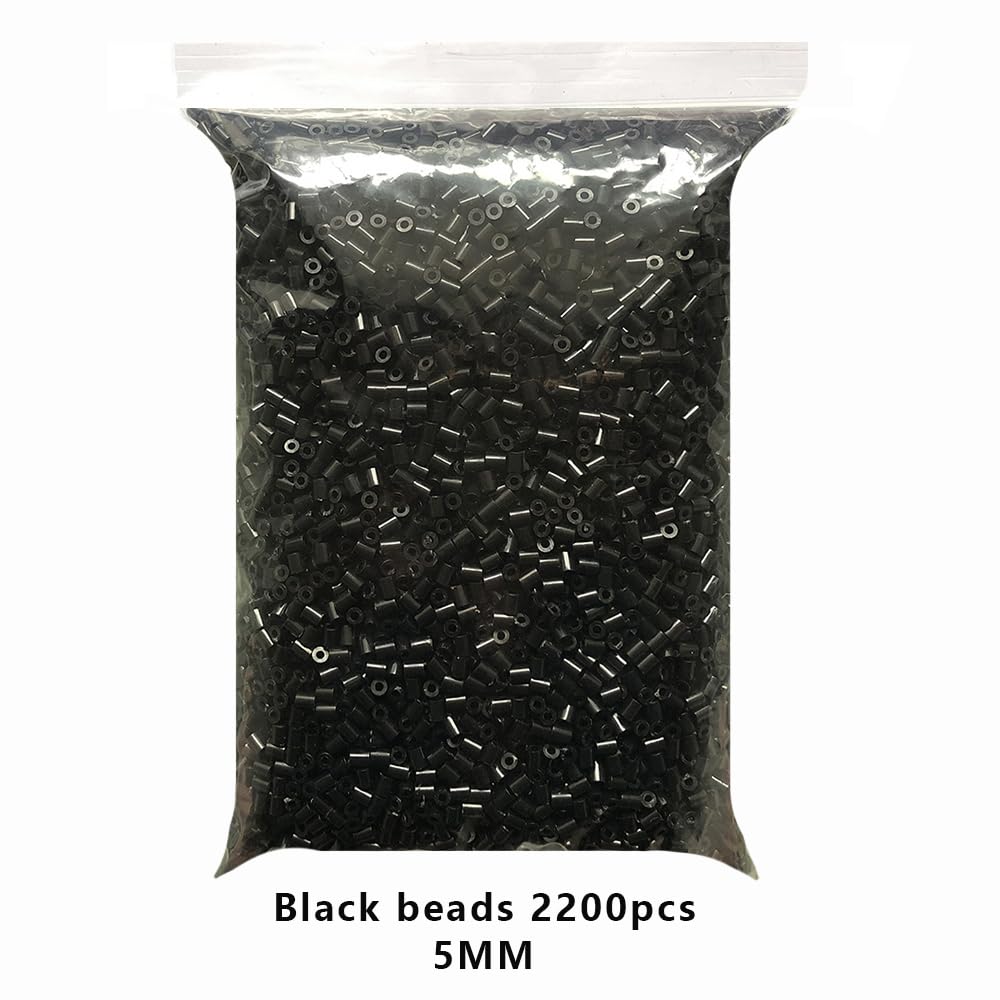 5MM White 2200pcs and Black 2200pcs Iron Beads Fuse Beads for Crafts,Handmade Decor DIY Make