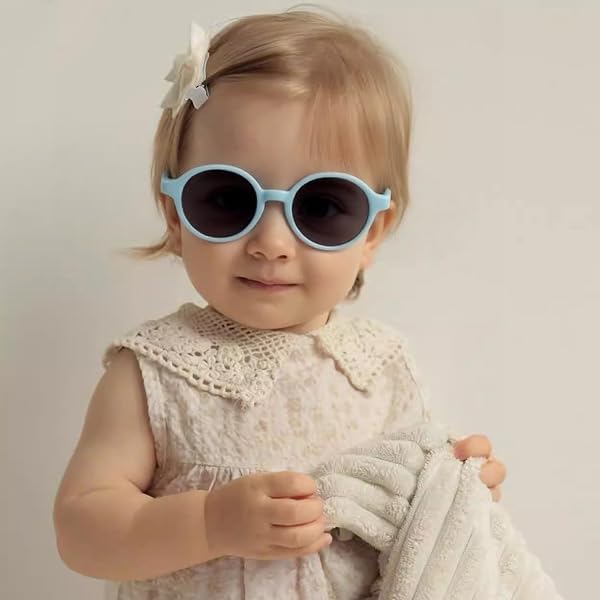 Lunettes de soleil polarisées pour bébé de 0 à 3 ans, avec lanières - 3