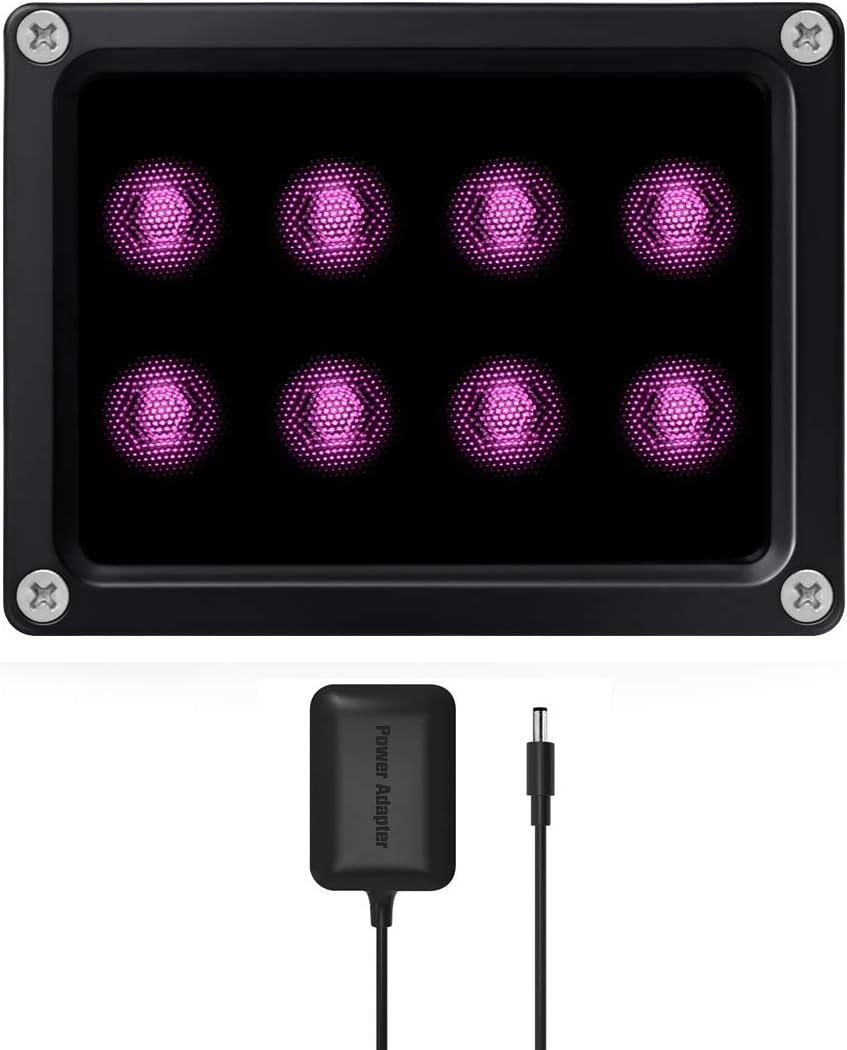 - 120ft IR Illuminator | BI8 Compact and Powerful 90° Infrared Light for CCTV Security Camera (w/Power Adapter)