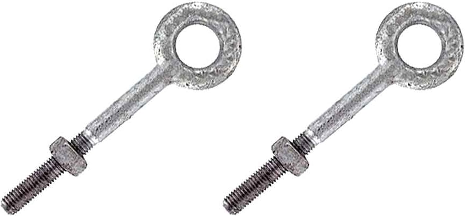 US Cargo Control 5/8" x 10" Eye Bolt - Galvanized Steel - 2 Pack