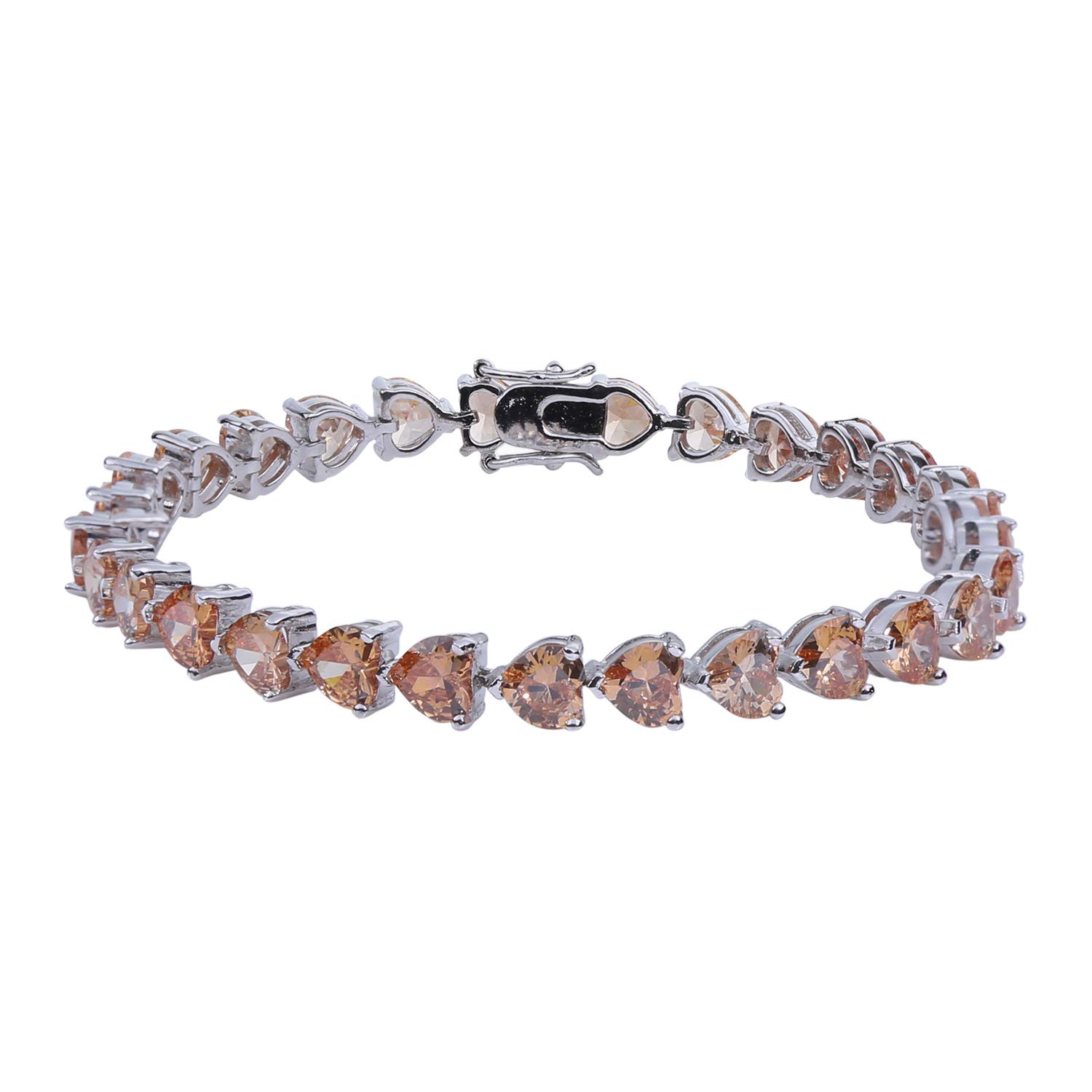 Ananth Jewels Metal Silver Plated and Cubic Zirconia Bracelet for Women (Purple) (B07MC8STCK) Amazon Price History, Amazon Price Tracker