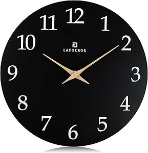 Lafocuse Zegar Scienny Czarny 30cm