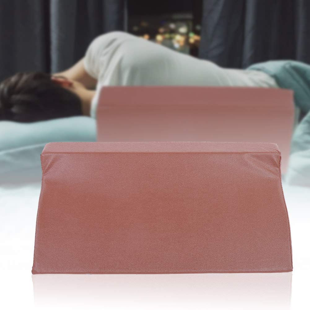 Cojín de Cuña de Espuma con Cuero PU de Primera Calidad para Elevación de Piernas y Soporte para Pacientes 19,7" X 9,8" X 5,9"