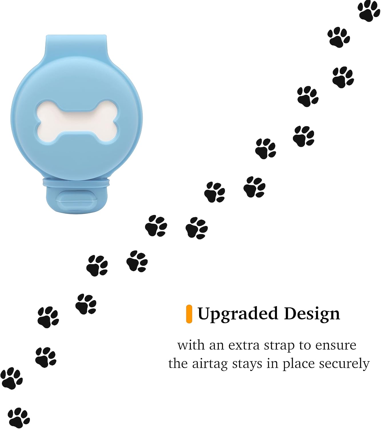 sephonie protective airtag case for dog cat pet collar holder anti lost shockproof soft silicone apple air tag bluetooth tracker finder cover with