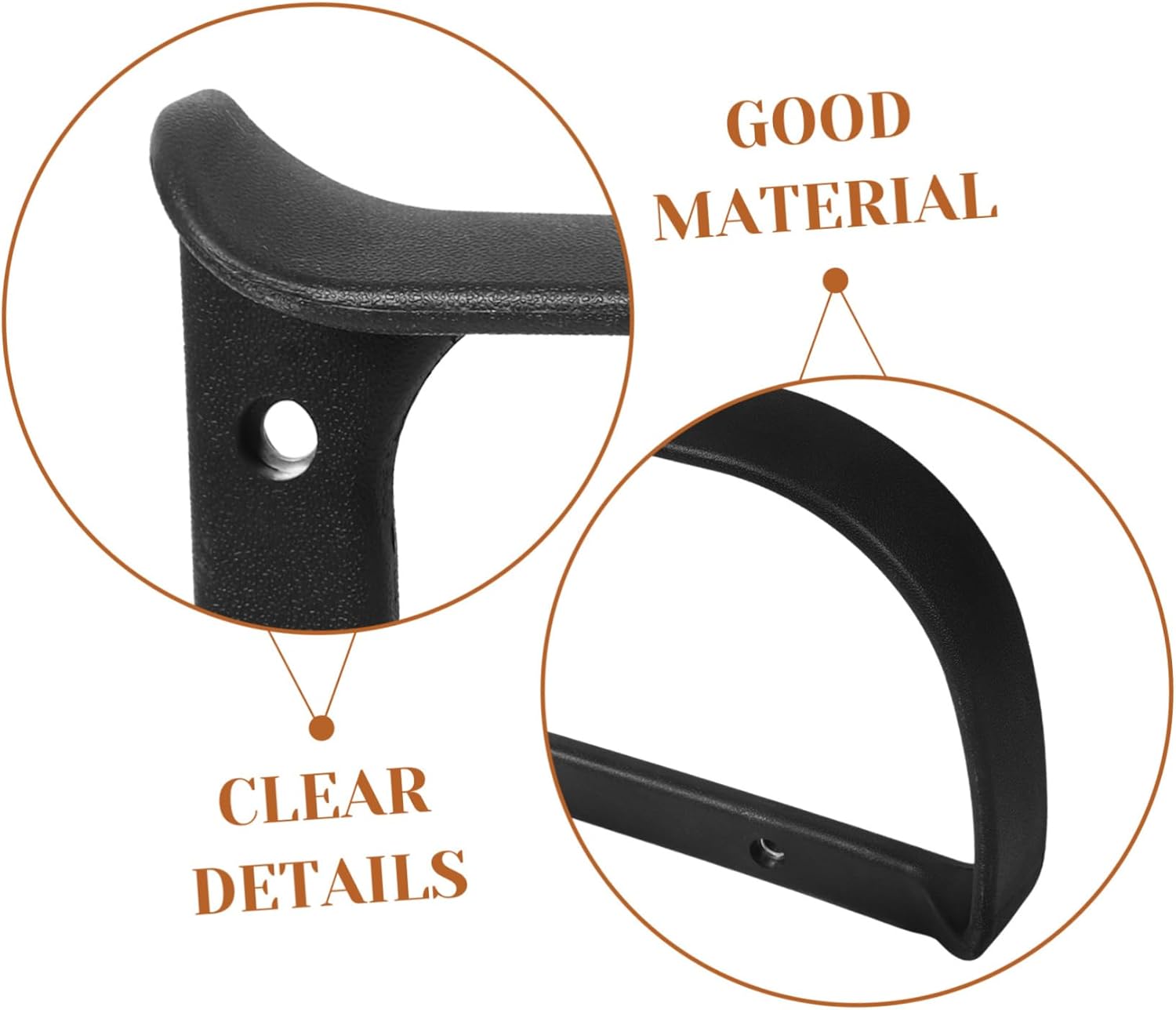 2pcs Sturdy Armrest Replacement for Office Chairs Wear-Resistant Arm Rests for Comfortable Support Easy Installation for Home Workplace Use for Office Workers and Seniors