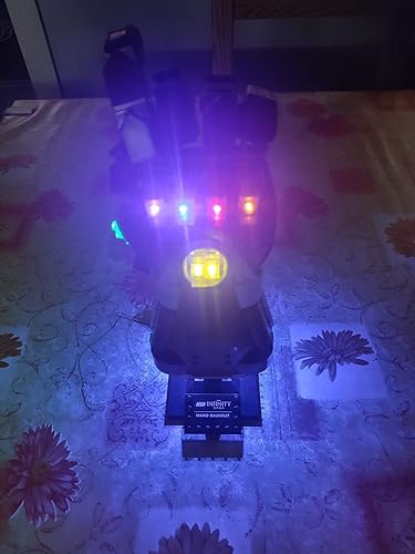 Miniatura 7 de Luz LED para Lego Marvel Nano Gauntlet 76223 Iron Man Juego de luz de decoración compatible con Lego 76223, ilumina tu guantelete de Lego (sin