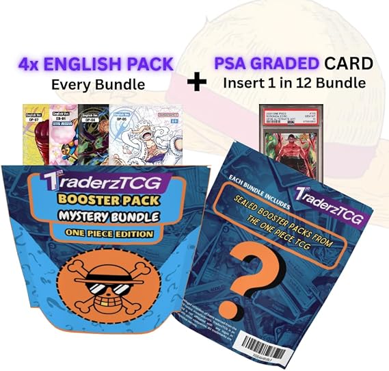 One Piece TCG English Booster Pack Bundle - 4 English Pack - Perfect for One Piece Card Game Fans, Anime Collectors, TCG Lovers