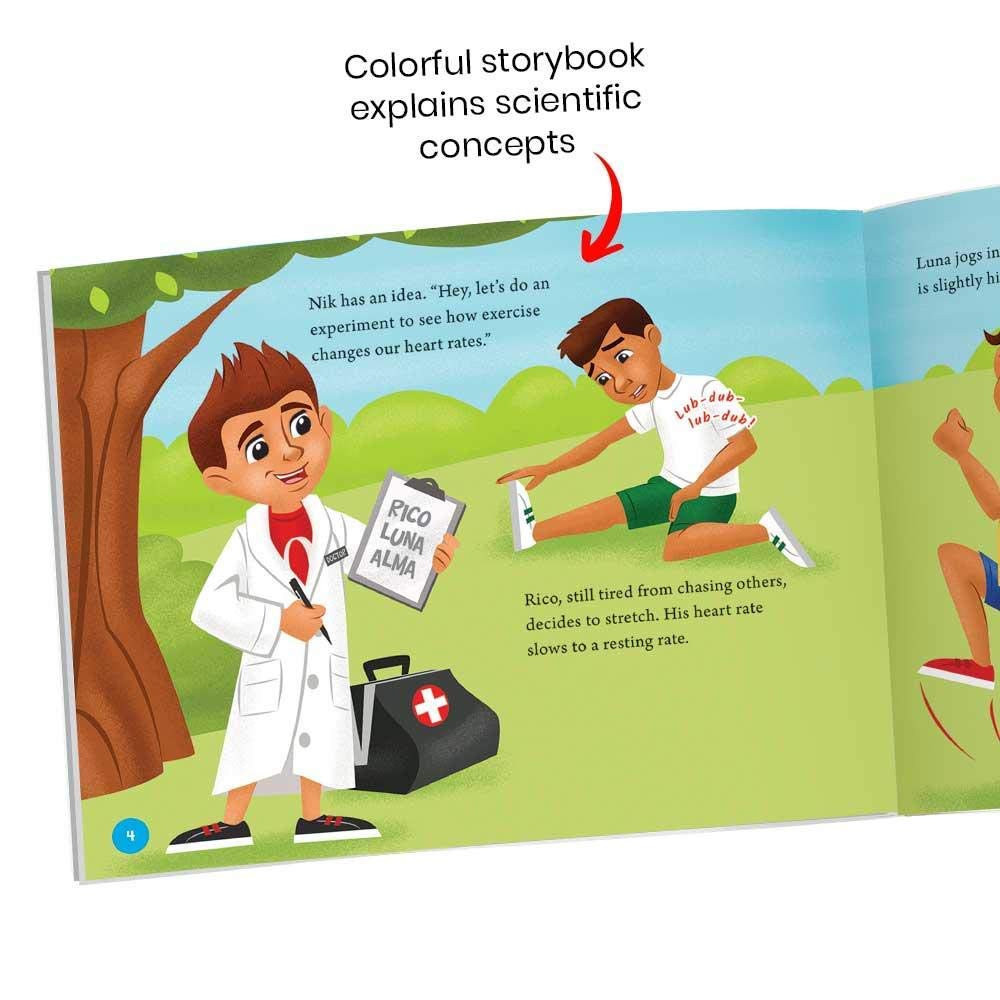 hand2mind Science Kit Head to Toe Human Body, STEM Activities for Kids Ages 5-7, STEM Toys, Slime Kit, Kids Storybook, Human Body for Kids, 10 at Home Science Experiments for Kids - Image 5