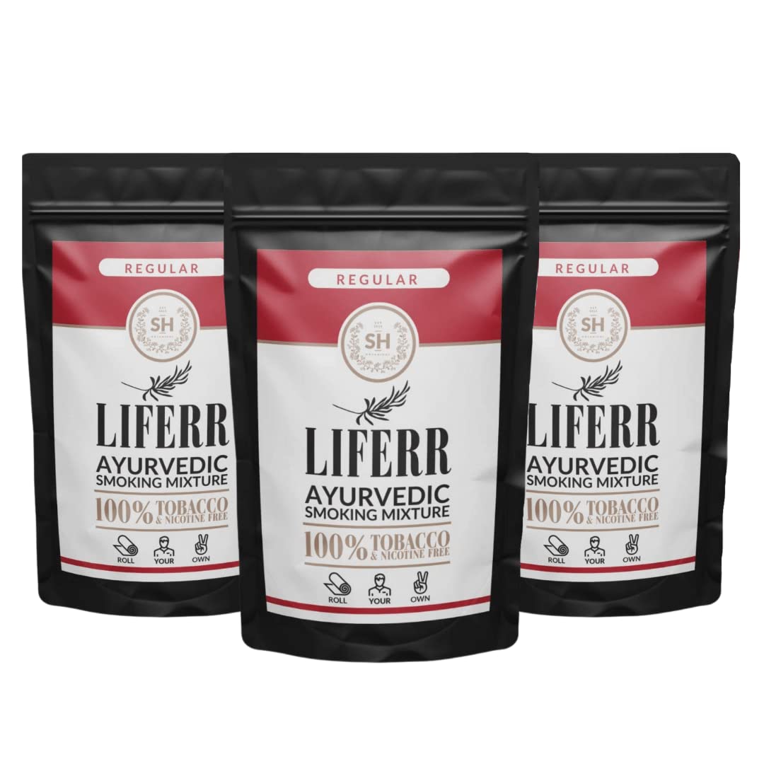 LIFERR Ayurvedic Blend | RYO Mix | Roll Your Own Blend | Regular - Combo of 3 Packs