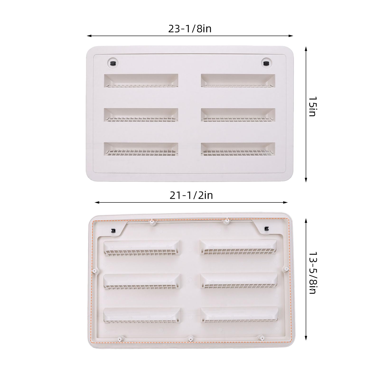 Copertura Laterale Ventilazione Frigorifero RV con Griglia