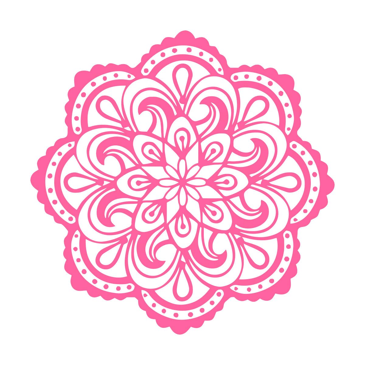 Mandala Vinyl Wall Stickers Personalized Creative for Kids Room Living Room Home Decor Vinyl Sticker Mural Yoga Wallpaper Extra Large - 74x74cm