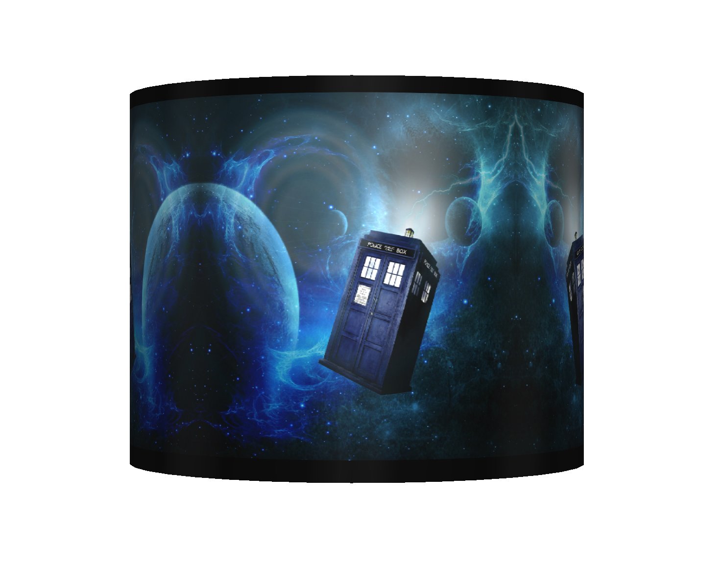 DR WHO CEILING LAMPSHADE ~ 10" DRUM ~ BOYS BEDROOM LAMP SHADE