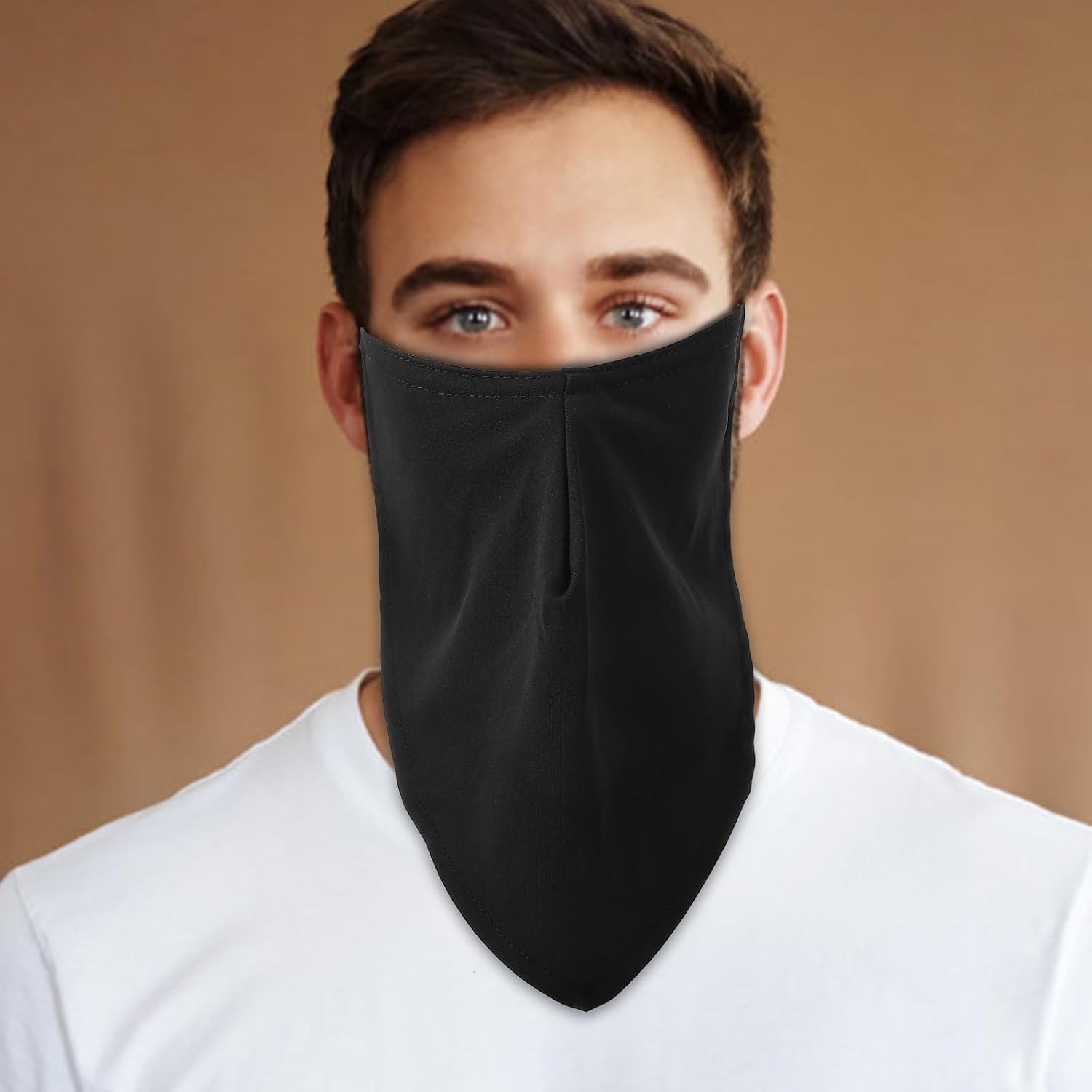 Men's Beard Protection Face Mask, Adjustable Ear Loops for Outdoor Use