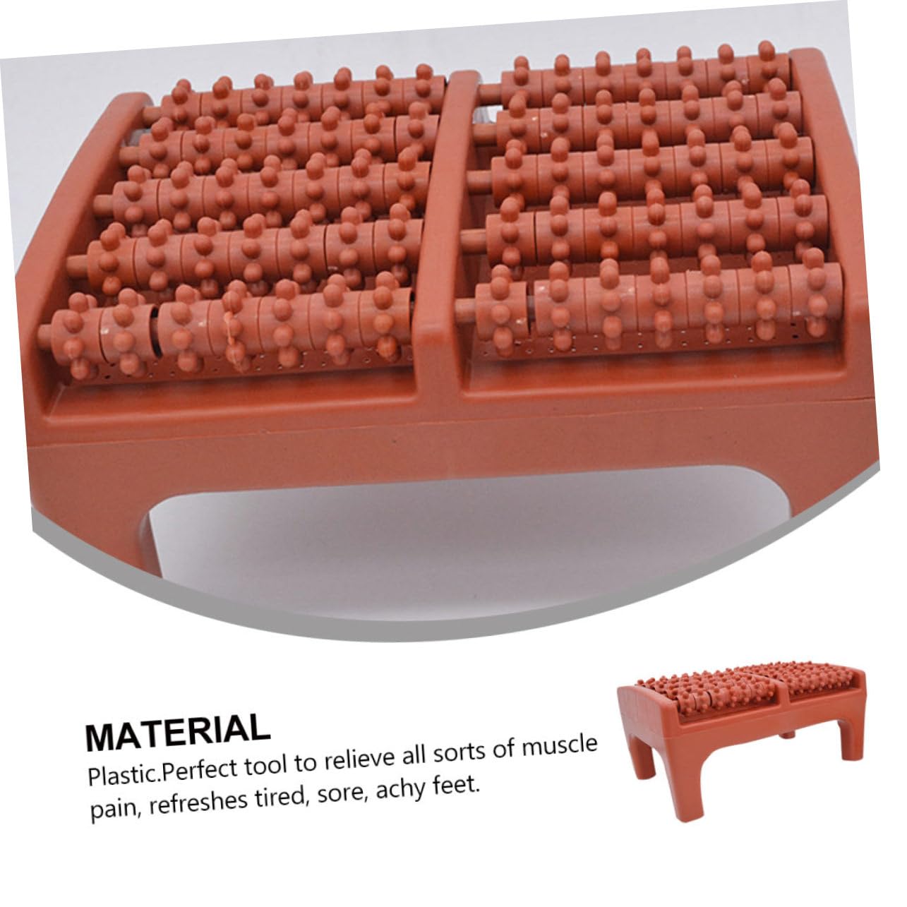 BESTYASH 2 Piezas Masajeador de Pies Ergonómico con Rodillos de Masaje para Aliviar Tensión y Circulación