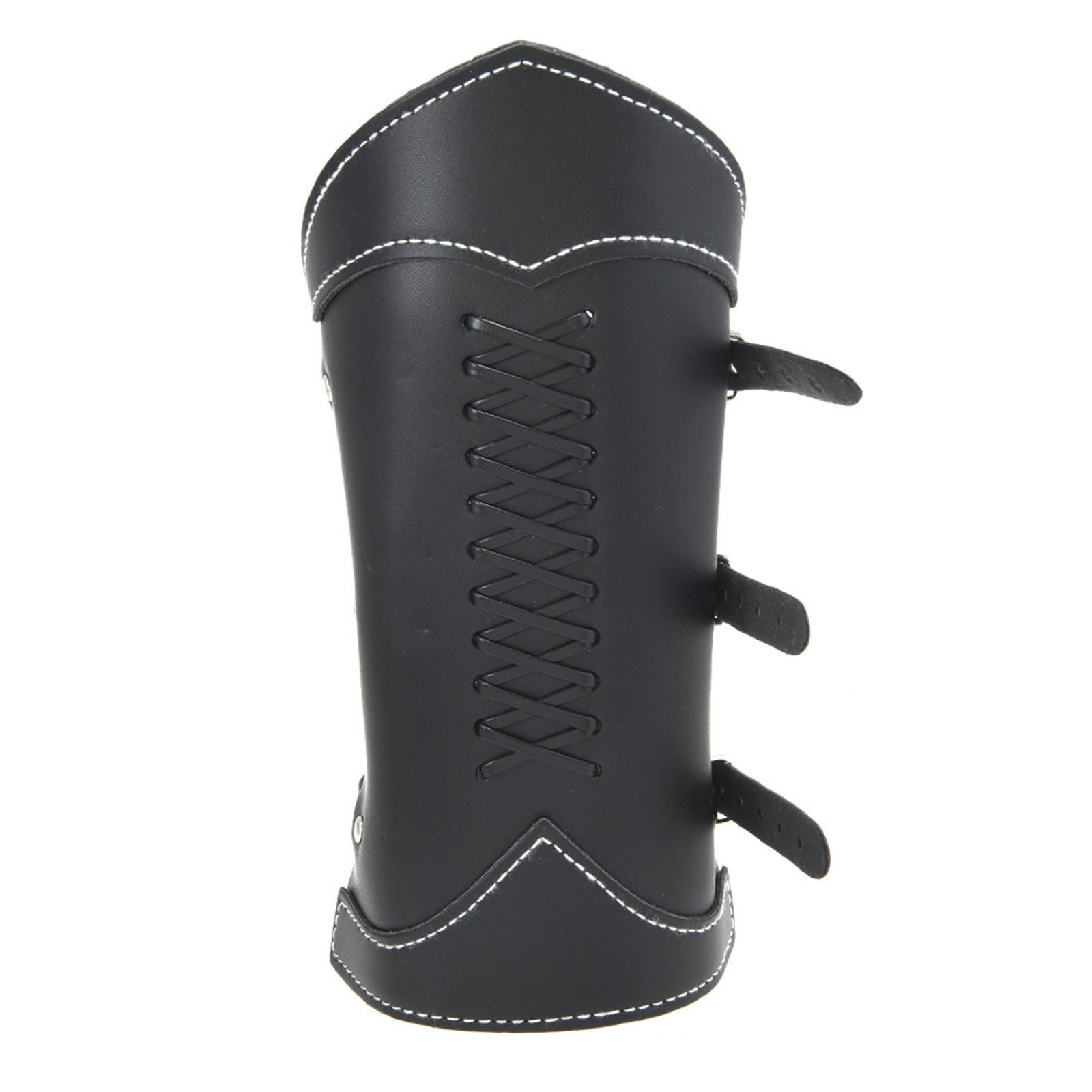 MICFENY Embellished Leather Armband Adjustable Arm Guard For Men Women Unisex Rock Wrist Accessory